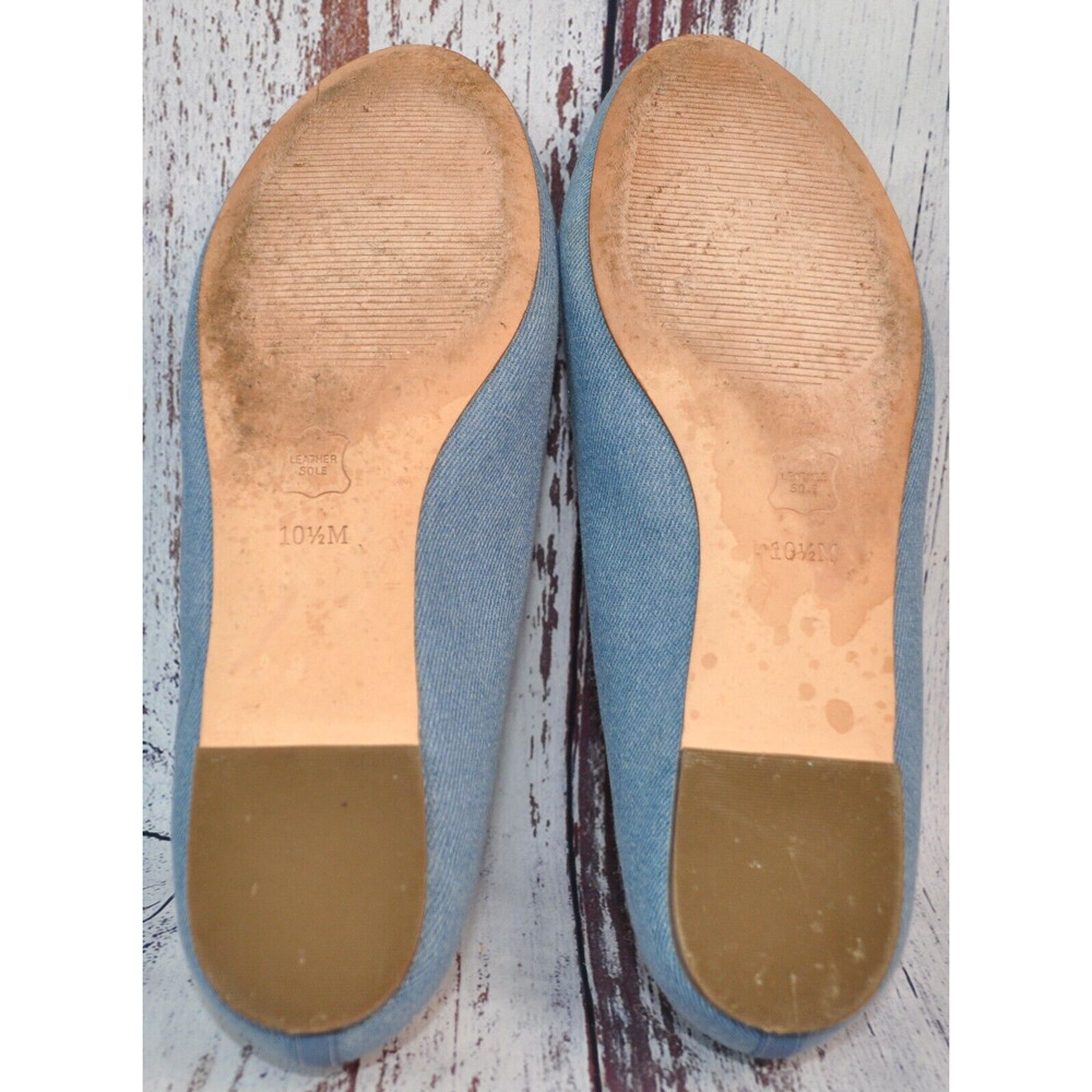 Talbots Blue Butterfly Embroidered Loafers - Picture 7 of 8